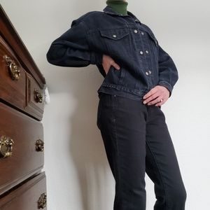 Oversized Vintage Calvin Klein Black Denim Jacket